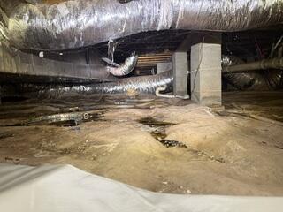 moisture in crawl space
