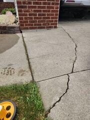 Sinking Walkway in Horace, ND, Leveled and Repaired