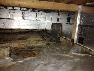 Crawl Space Waterproofing in Elkins, NH | Matt Clark's Northern Basement Sy...