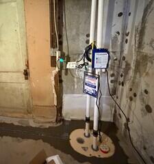 Basement with Radon in North Scituate, RI