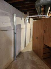 The GeoLock anchors secured on the bowing foundation to stop movement.