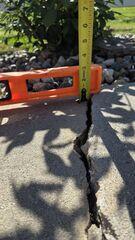 Valley City, ND, Sunken Concrete Sidewalk Repaired