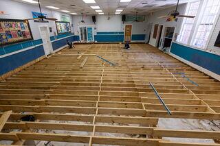 Comprehensive structural restoration ensuring safety, structural integrity, and zero academic disruption. Flooring, joist, and girder replaced executed across two phases, each addressing a different section of the building.
