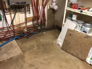 Rain Caused Leaks in Basement in Saint Charles, MN