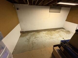 Once the WaterGuard system is in place, the crew re-concretes the floors.