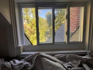 Inside view of the leaking window