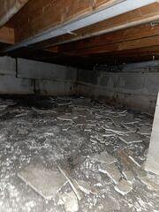 Damp Crawl Space in Wahpeton, ND, Encapsulated