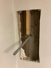 During: Our Foreman, Emmanuel, and his crew traveled to the home to begin the project.