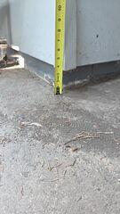 Before: Our Design Specialist, Derek, recommended securing PolyLevel below the sinking patio.