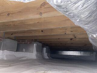 Soda blasting is gentle and leaves wood looking clean and mold free.
