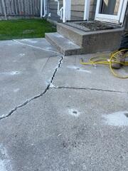 During: Our Foreman, Charlie, and his crew worked hard to secure all the products throughout the concrete.