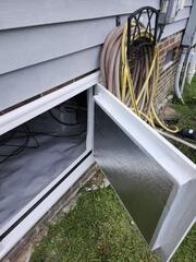 Our custom made crawlspace doors are waterproof, allow easy entrance, and seal in the conditioned air.