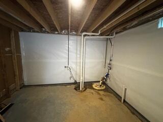 The crew upgraded the sump pump with our TripleSafe model.