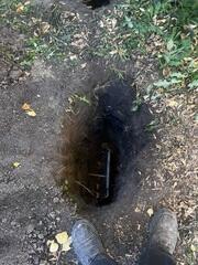 During: Our Foreman, Kingsley, secured the Helical Piers and GeoLock Wall Anchors throughout the foundation.