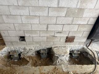 Push Piers Capped