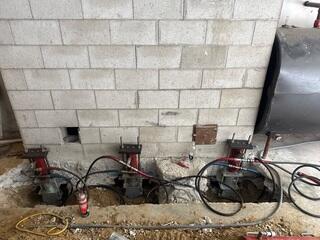Push Piers Pressurized