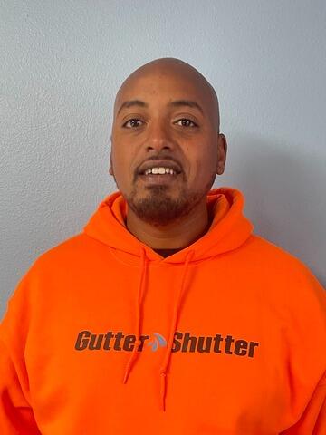 Kalid Kedir from Gutter Shutter of Sioux Falls