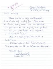 Testimonial Photo by Edward A.