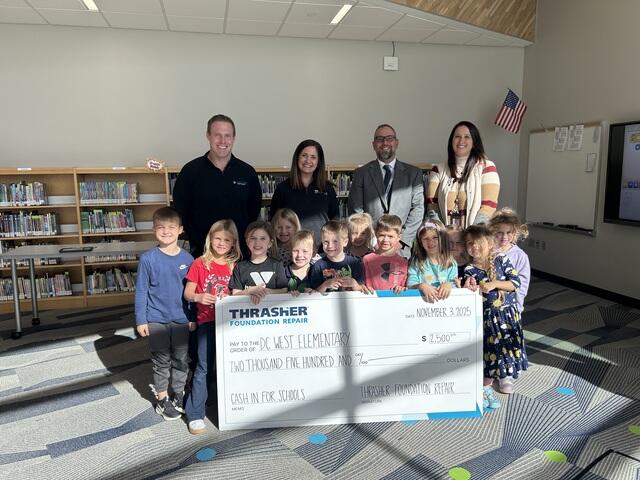 Congratulations to DC West Elementary on being selected as a Thrasher Cash for Schools grant recipient! - Photo 1