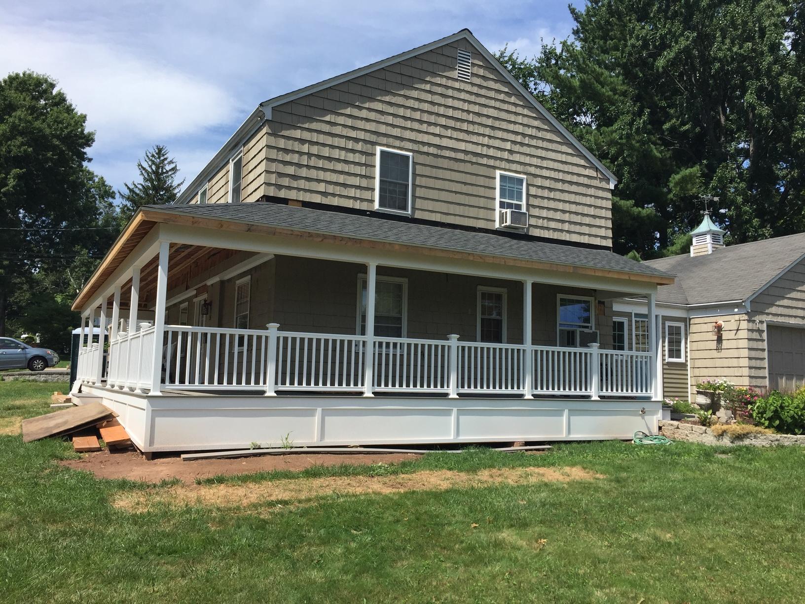 Roof Replacement Porch Roof Replaced in West Hartford, Connecticut
