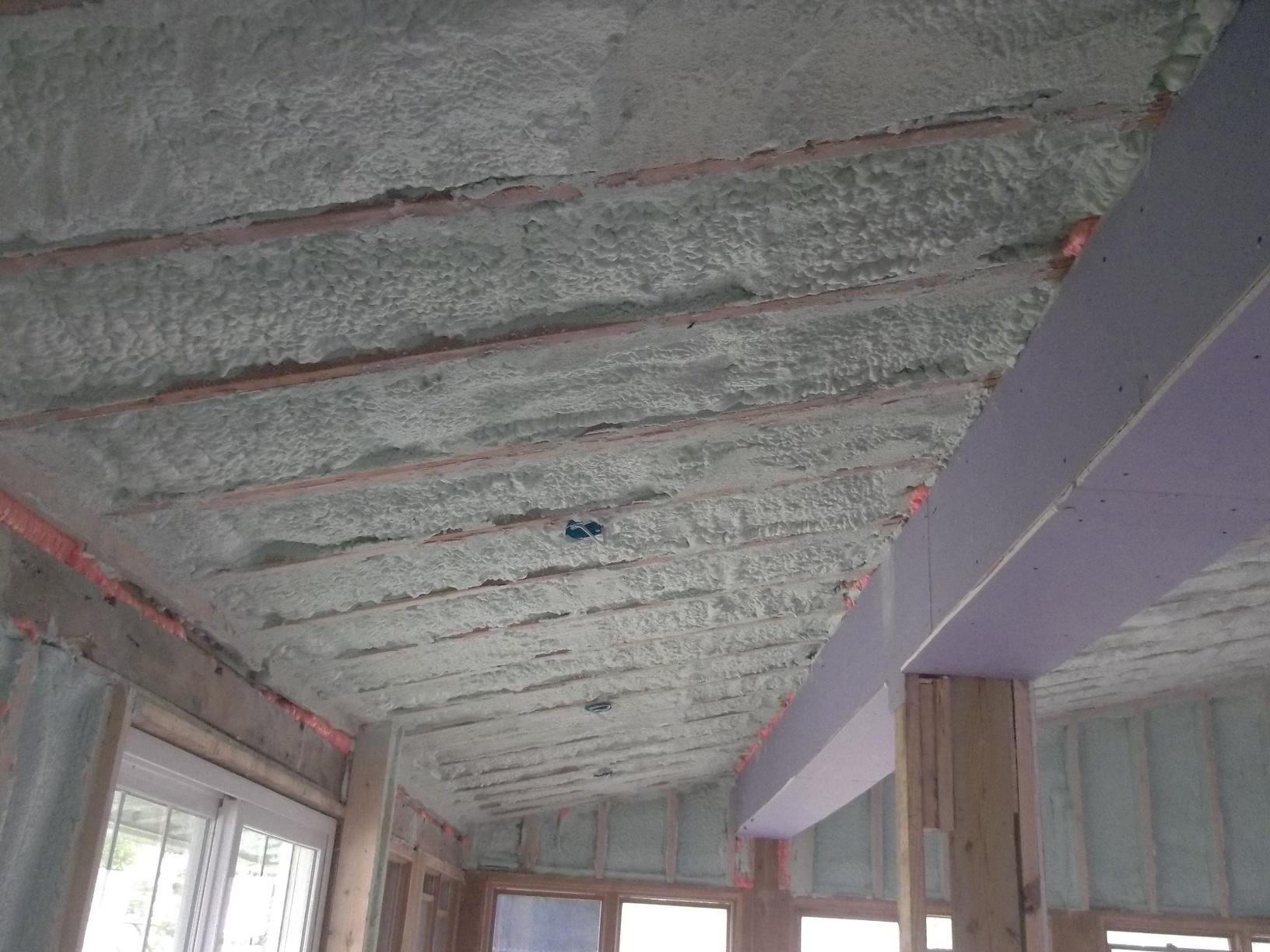 Spray Foam Installation in Vestal, NY Spray Foam Installed Between