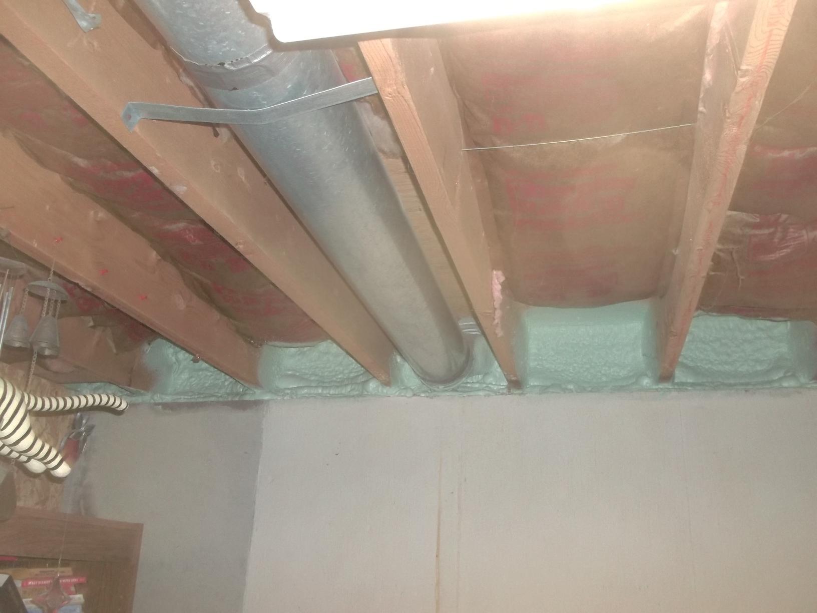 Spray Foam Insulation in Apalachin, NY Spray Foam Sealed Rim Joist