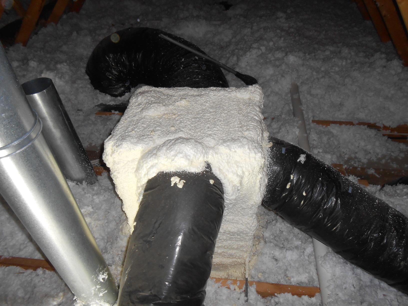 Properly Air Sealed Home in Godfrey,IL Spray Foamed Duct