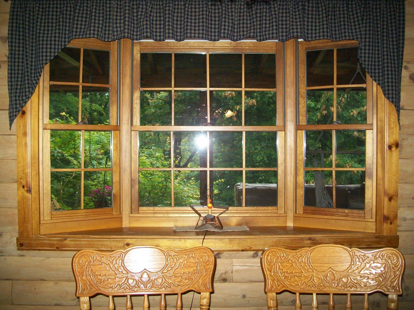 New Windows and Door on Beautiful Log Cabin in Scenery Hill Stunning interior view of this