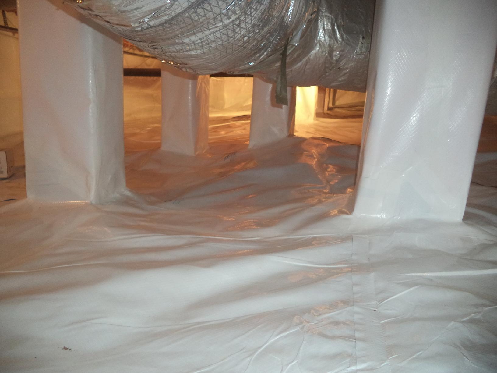 Crawl Space Repair Crawl space upgrade in Hendersonville