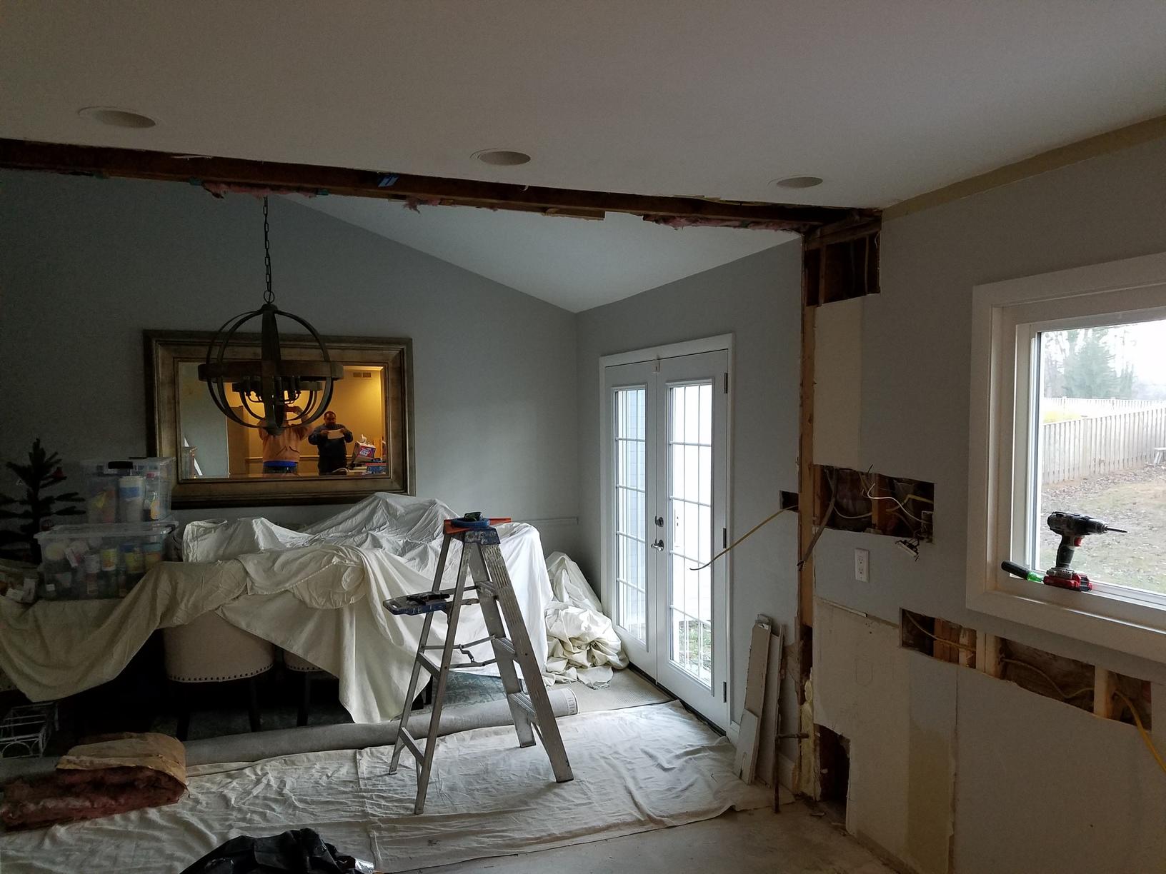 Remodeling Crofton Wall Removal Whole Kitchen Remodel