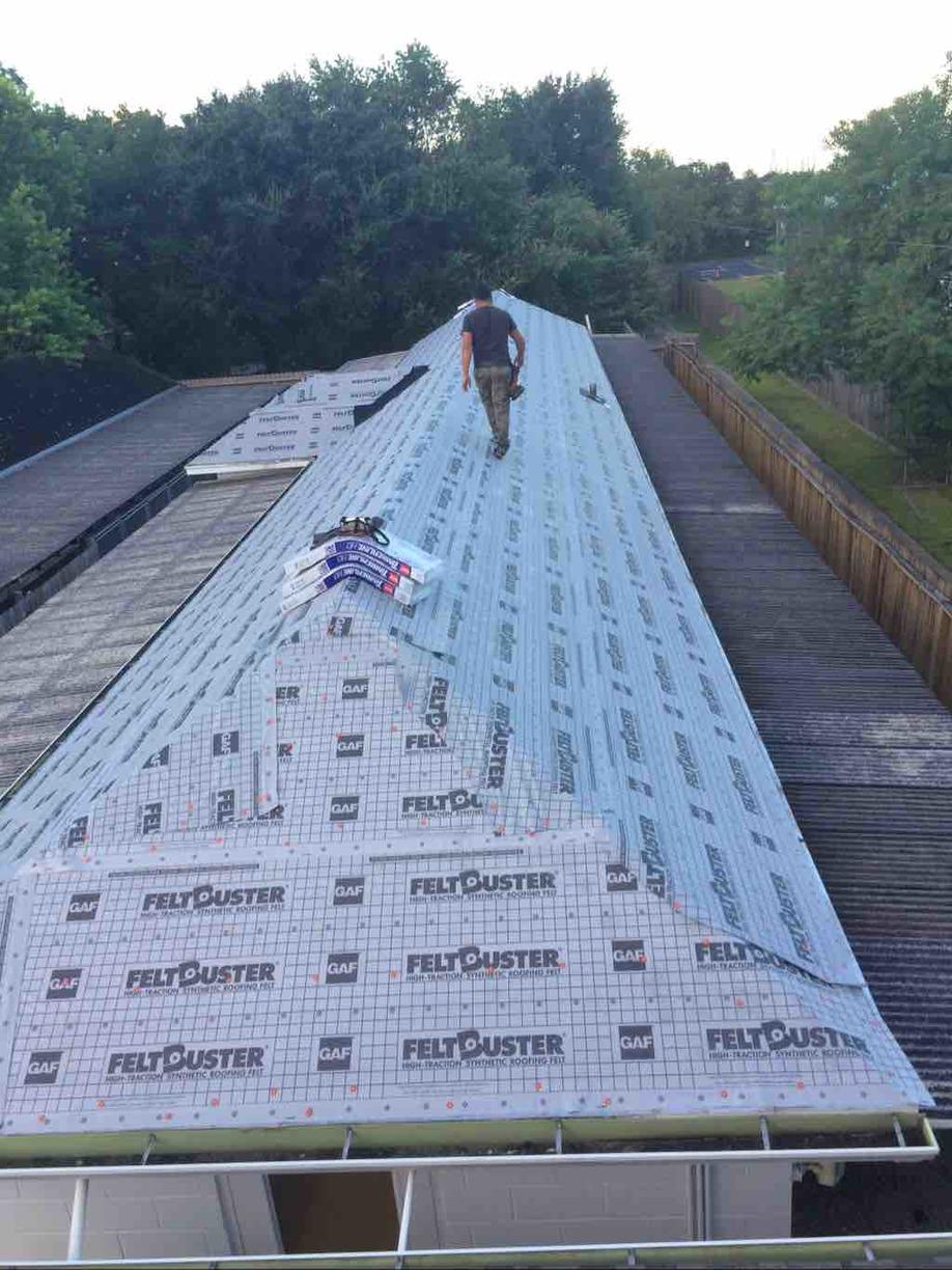 Roof Replacement Roof Replacement In Webster Tx Completely Covered Roof Felting In Webster Tx