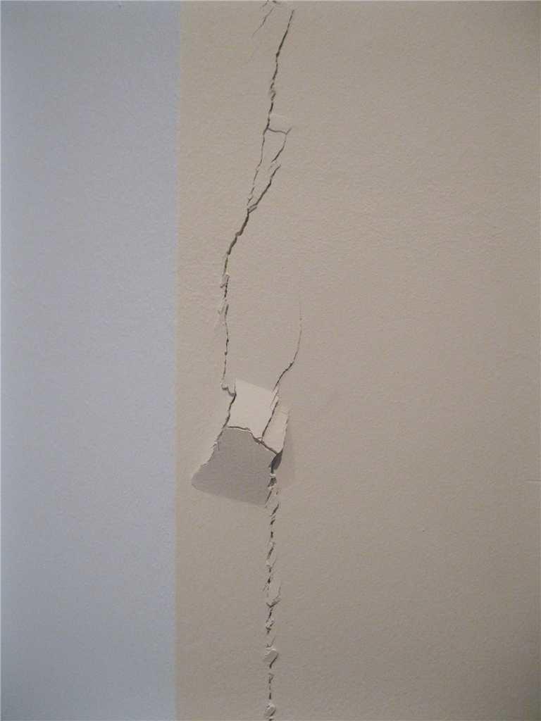 Interior Signs of Foundation Problems Large Crack in Drywall
