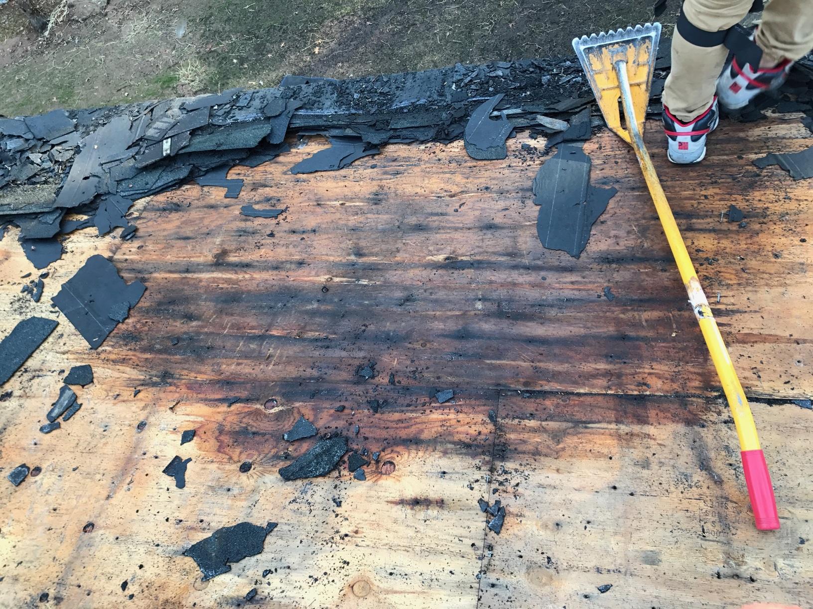 Roof Repair GAF Pewter Gray Roof Repair in Bolton, CT Rotten