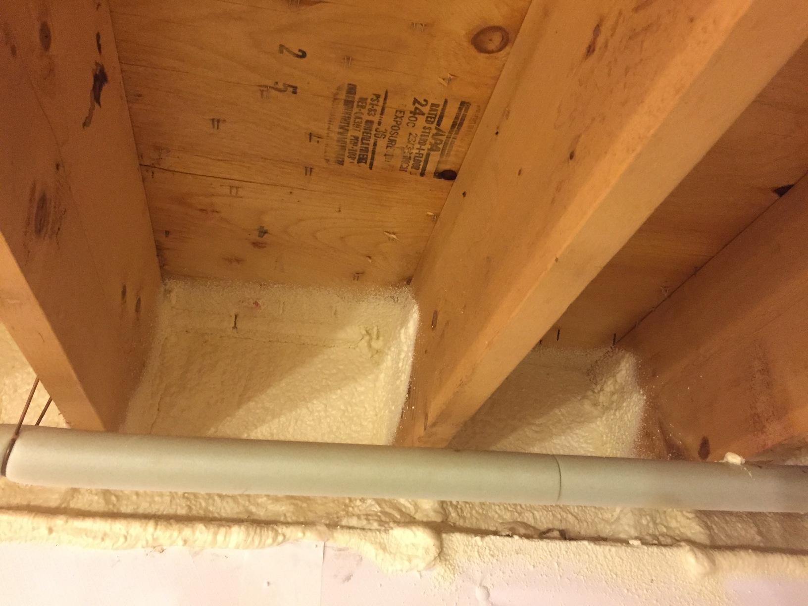DryZone Basement Systems Insulation Photo Album Rim Joist Spray