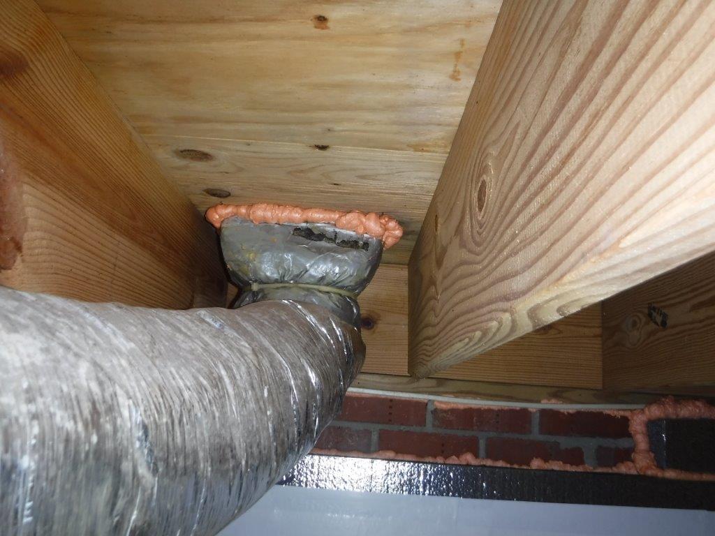 Crawl space air sealing and insulation Floor vents air sealed
