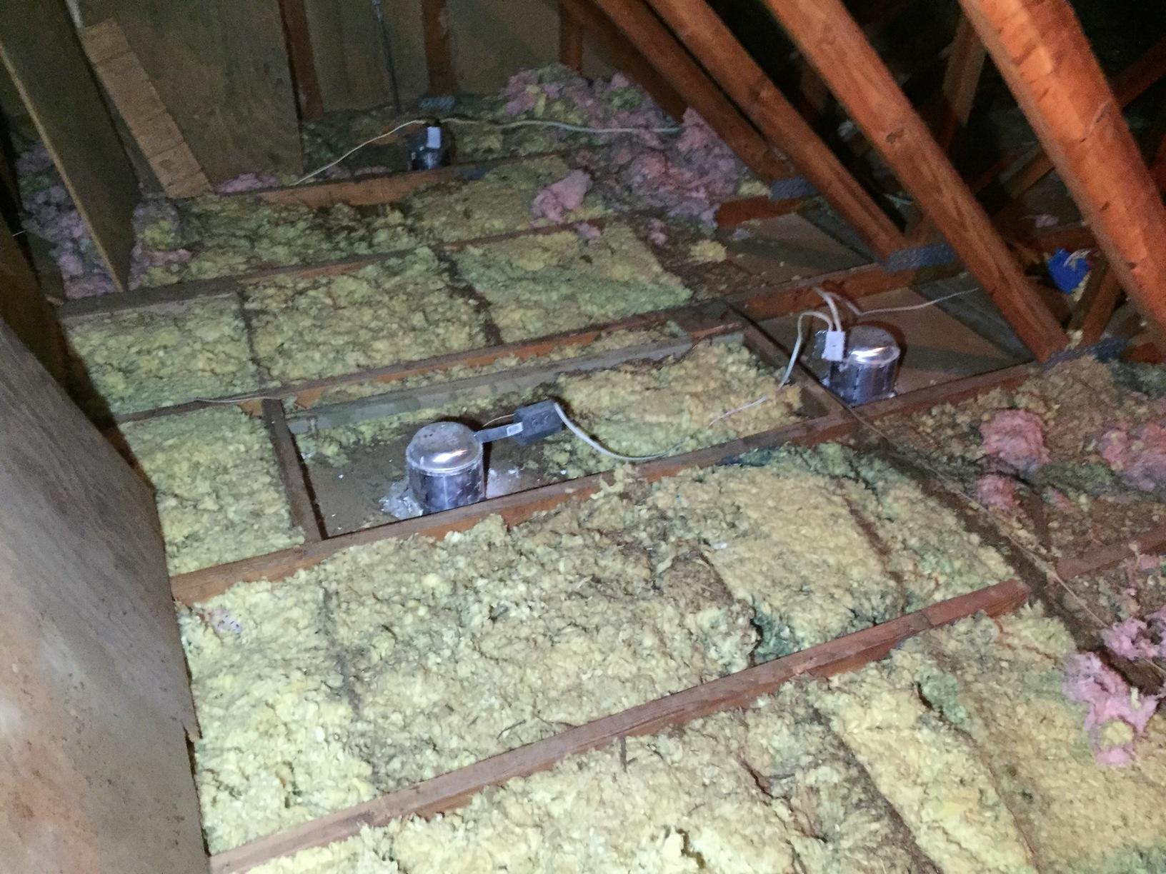 Attic Insulation Barhamsville Attic Clean Out Poor Attic Insulation And Exposed Can Lights