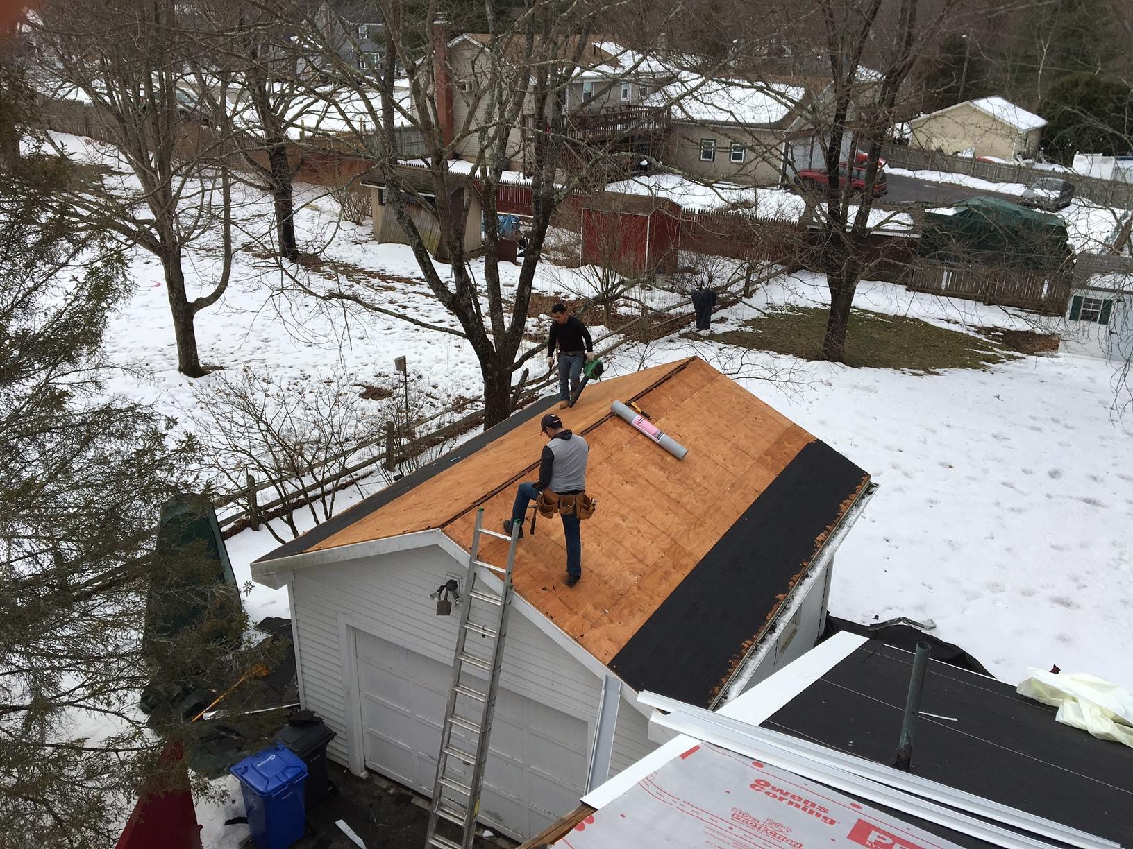 Roof Replacement Roof & Garage Shingle Replacement in Mansfield Center, CT Garage Roof