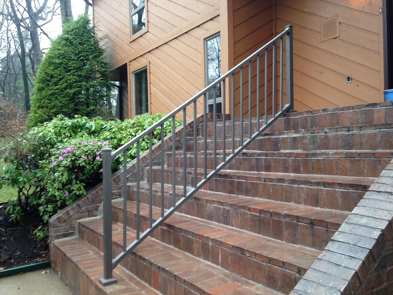 Pro Fence & Railing Handrails 36 Inch Tuscany Handrail Installation