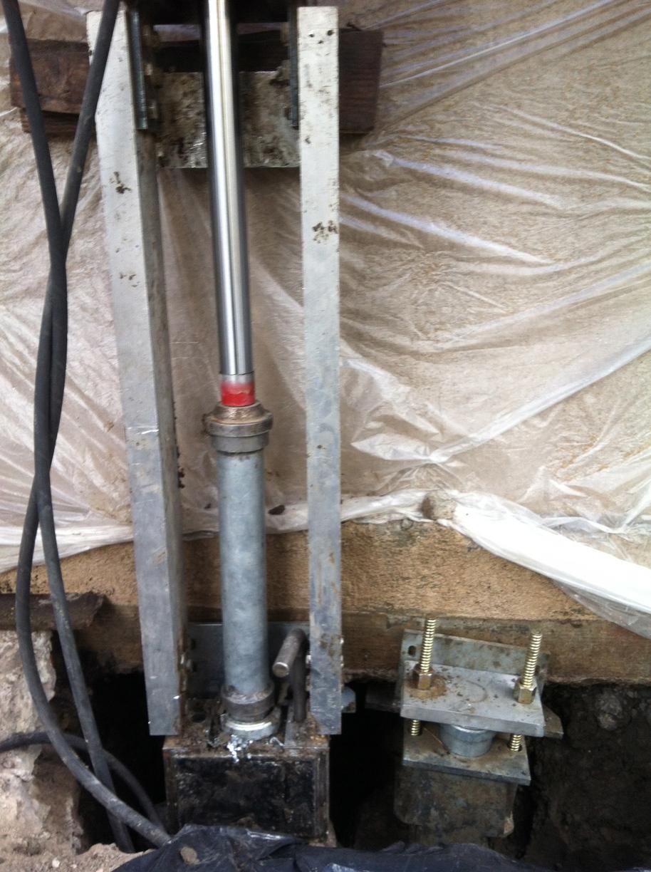 Commercial Foundations Push Pier Job in Danville, CA Hydraulic Push