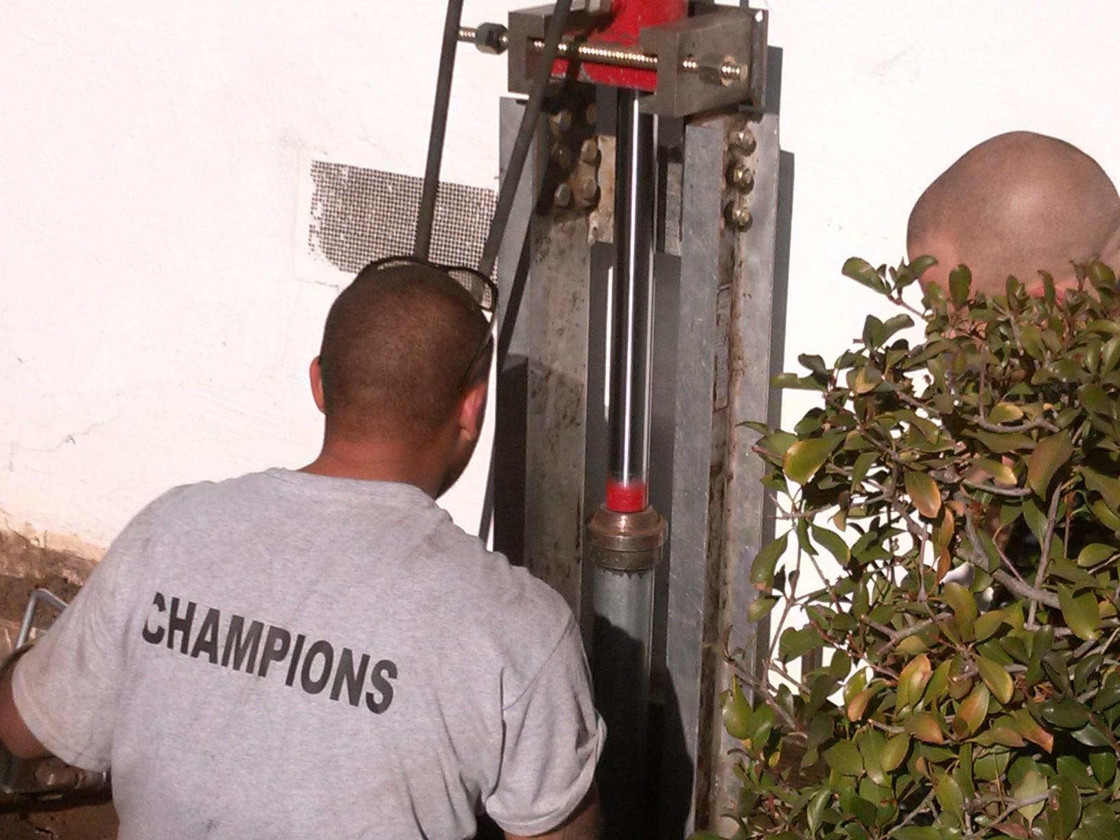 Foundation Repair Fremont, California Push Pier System Hydraulic