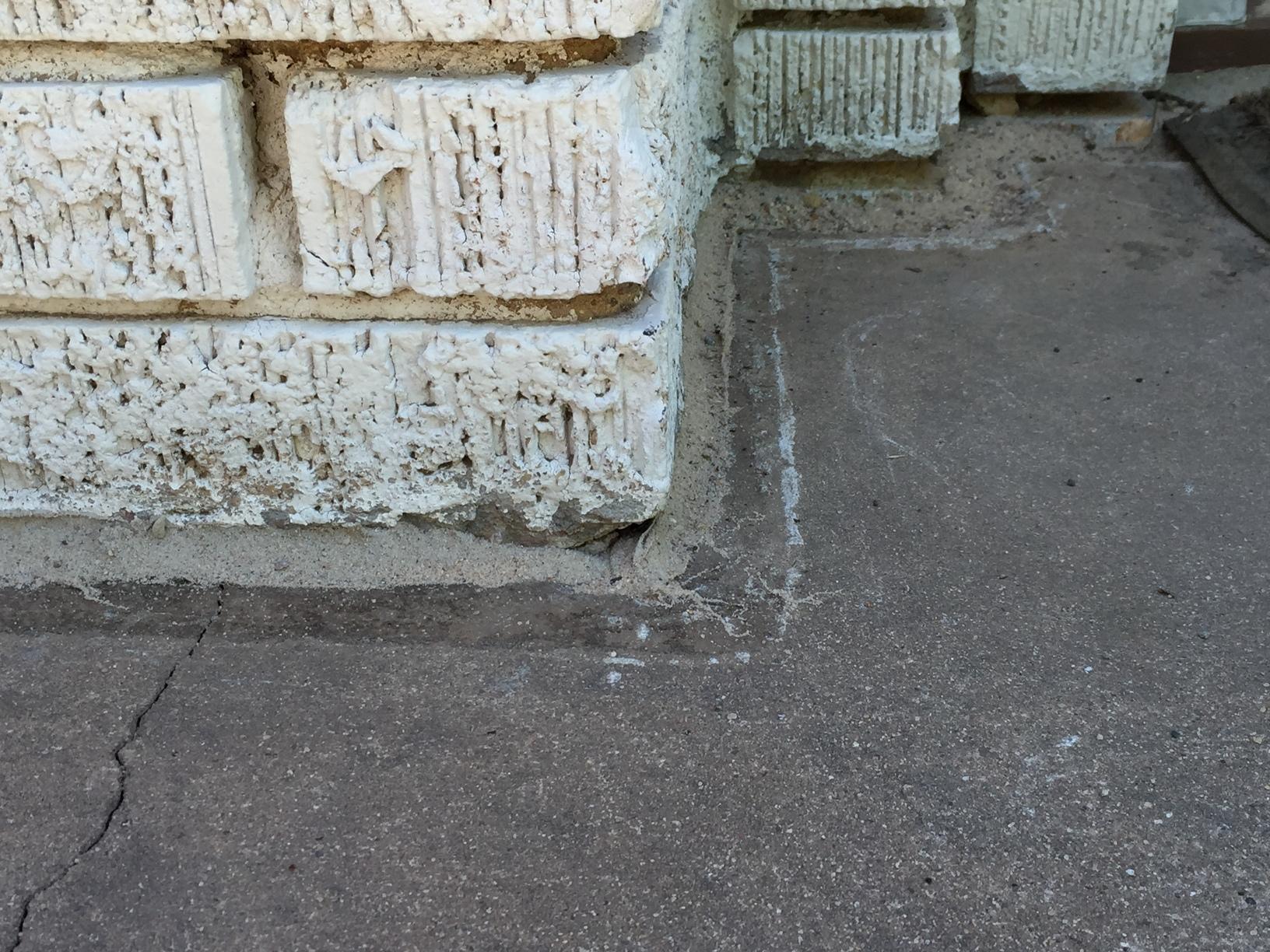 Concrete Repair Raising a Sinking Porch Stoop in Amarillo, TX Porch