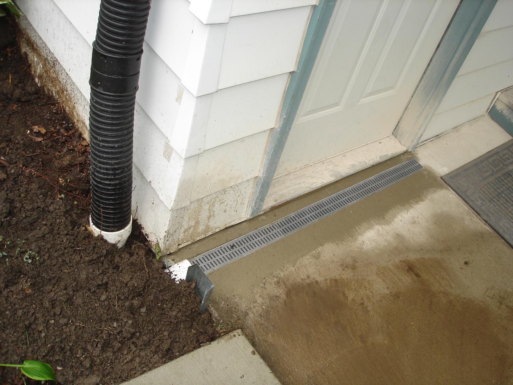 Basement Waterproofing Trench Drain TrenchDrain After Installation