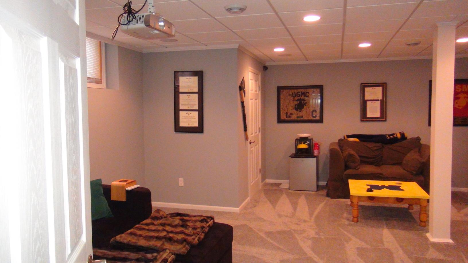 Basement Remodeling Gallery Spacious Rec Room in Milwaukee, WI