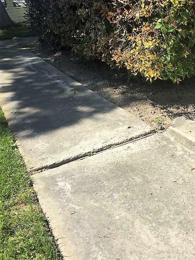 Walkway Trip Hazards in Westminster, Ca Concrete Trip Hazard for