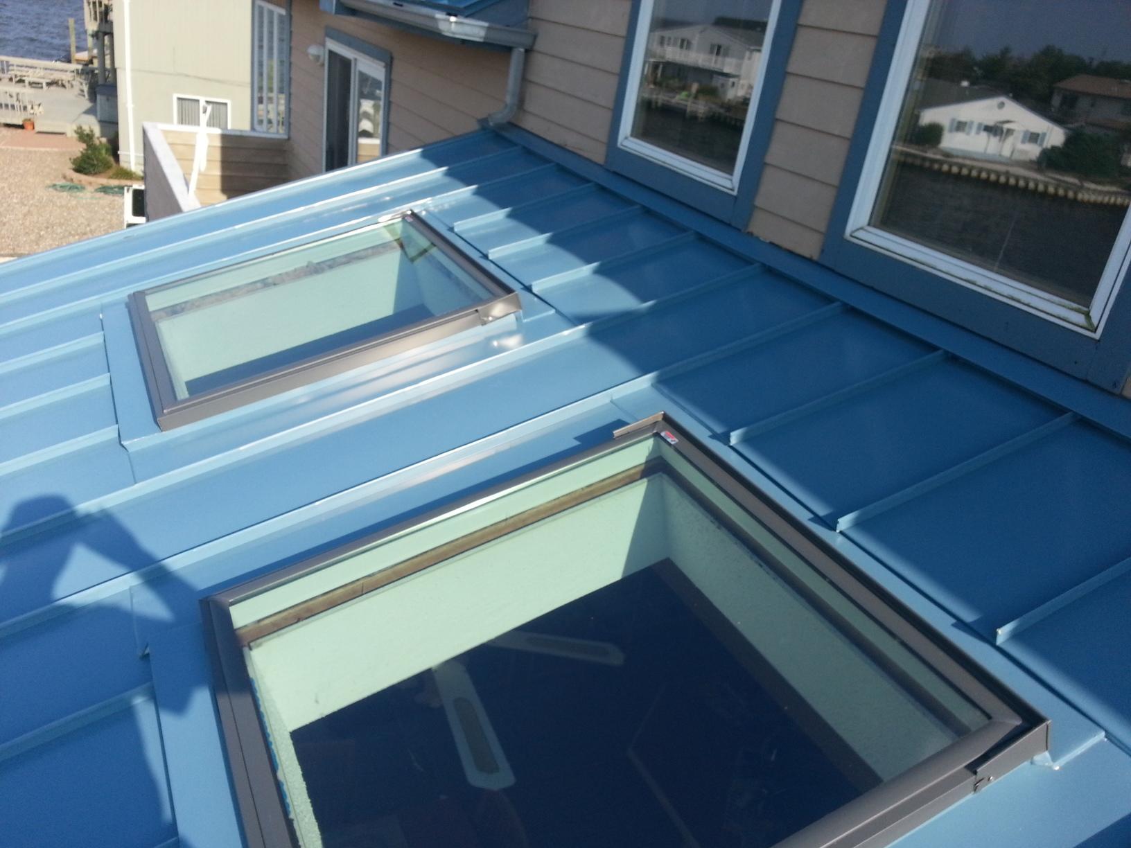 Roof Replacement Metal Roofing Installation In Forked River Nj Jersey Shore Metal Roofing Skylights In Forked River Nj