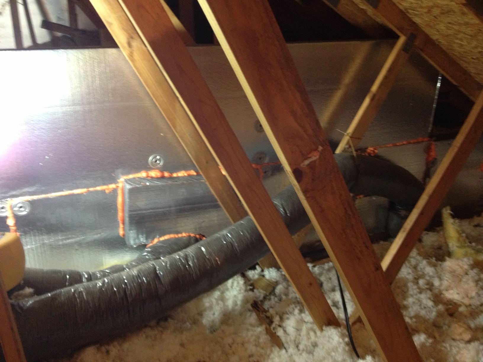 Attic Insulation Air Sealing And Jumper Duct In Centreville VA Multi Level Attic After Work 