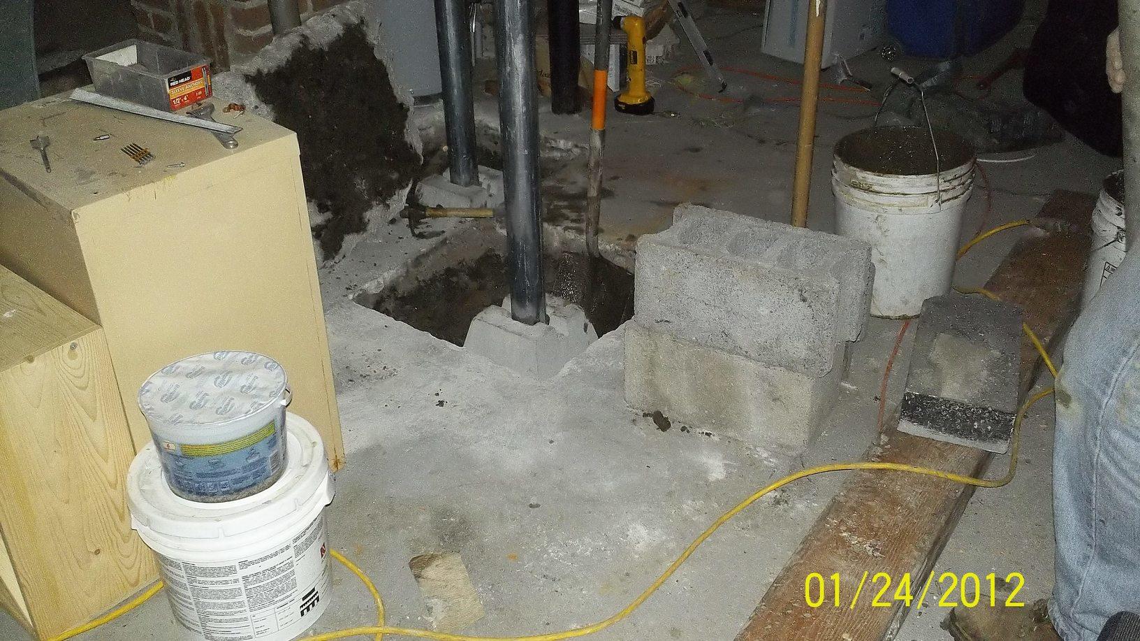 Foundation Repair Smart Jack Installation in Stamford, Connecticut