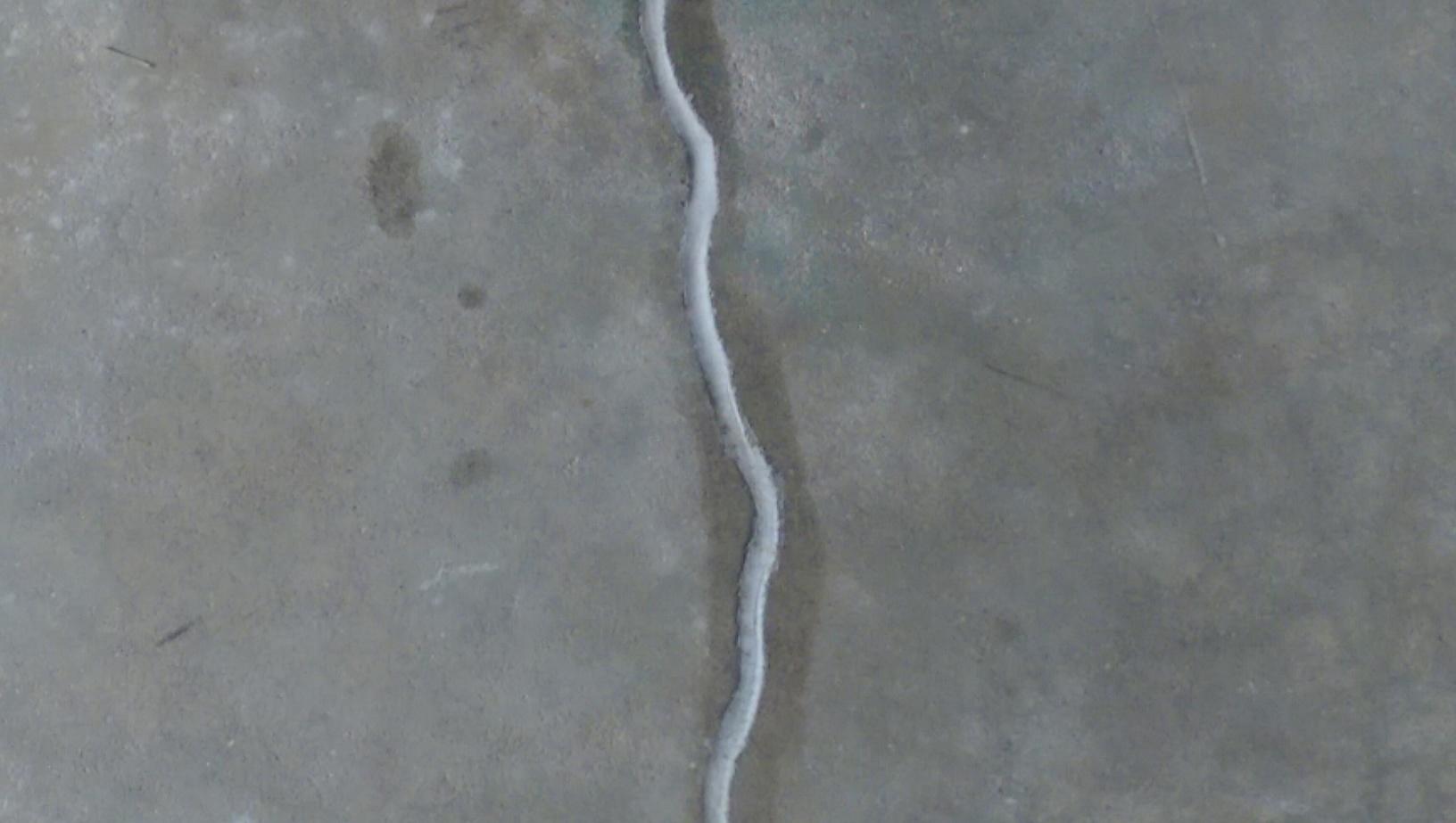 Concrete Repair Garage Floor Crack Seal Hudson, NH View of