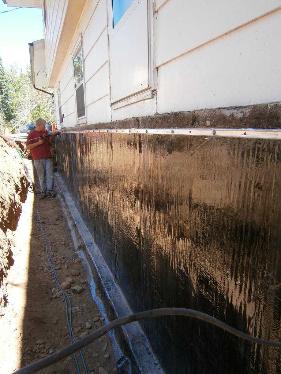 Foundation Repair Piering and exterior Waterproofing job