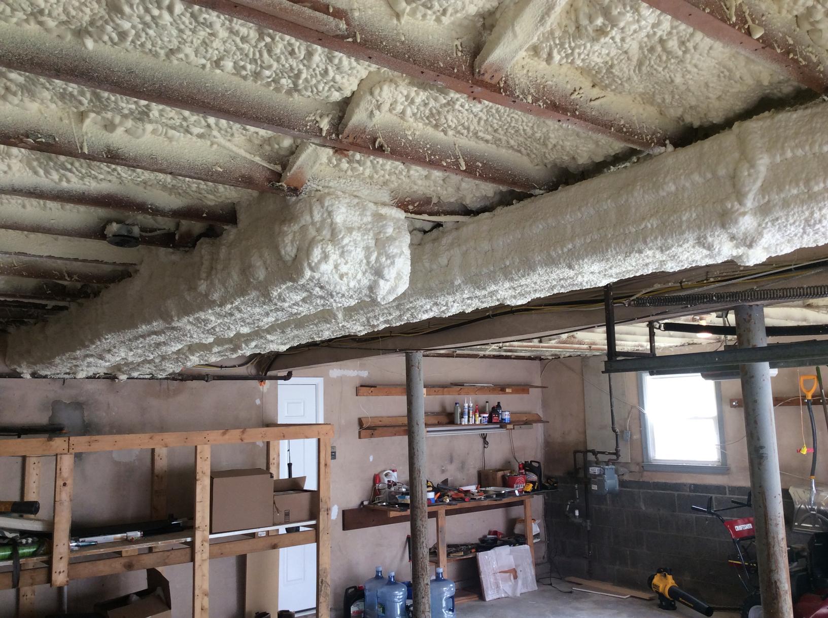 Pipe Works Services, Inc. Spray Foam Insulation Duct Work